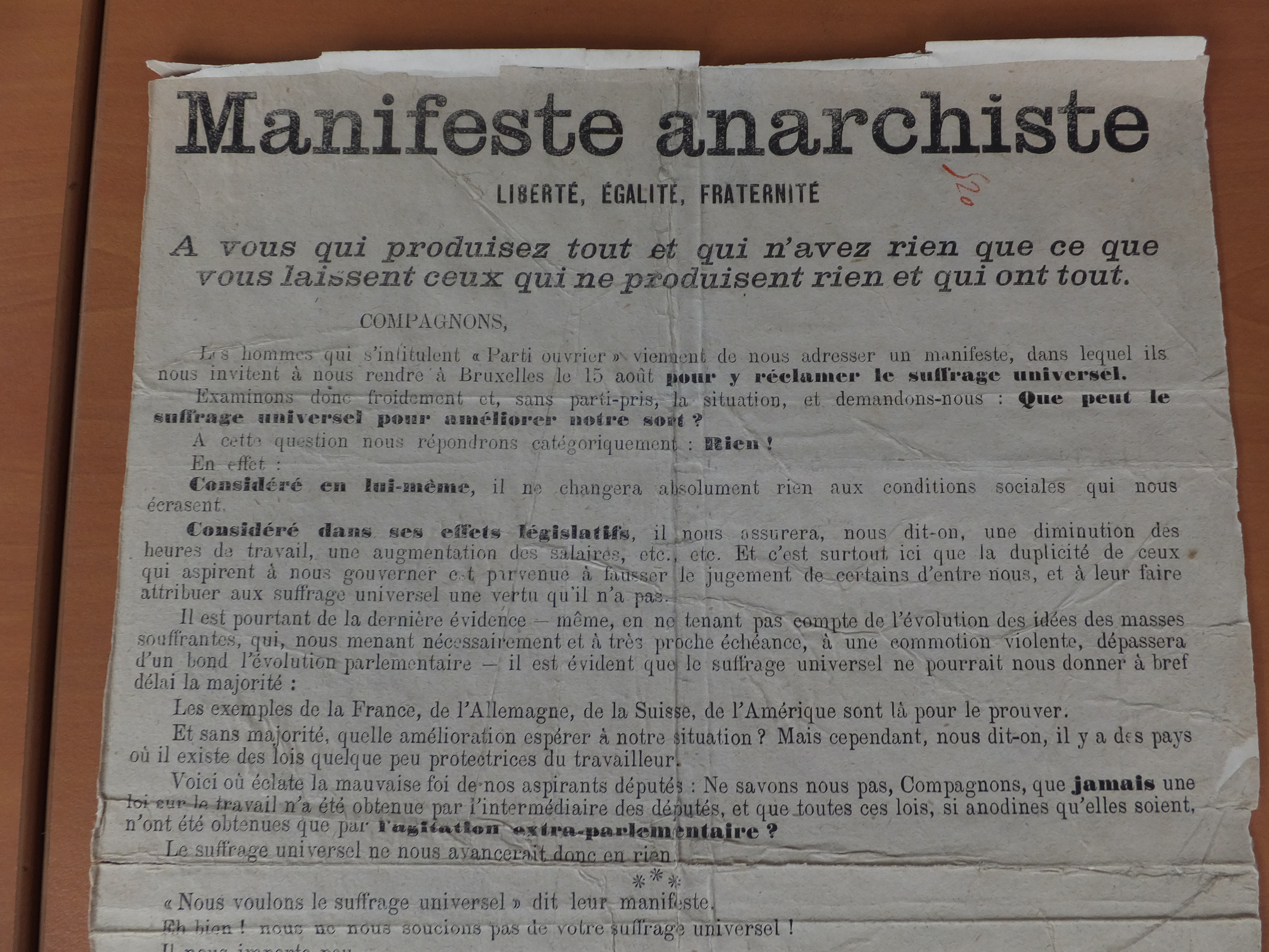 Manifeste anarchiste